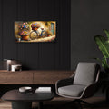 Vintage Bike And Flowers by Rey Klimt - 24x12 acrylic wall art in a room