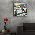 Winter Farm by Rey Klimt - 24x24 acrylic wall art in a room