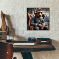 Wise Boss by Rey Klimt - 12x12 acrylic wall art in a room