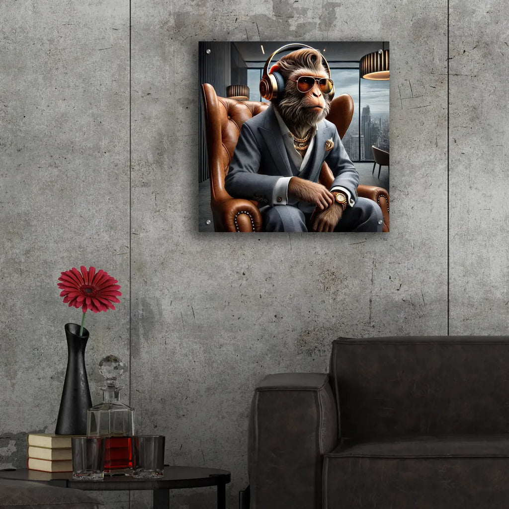 Wise Boss by Rey Klimt - 24x24 acrylic wall art in a room