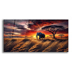 African Savana - Morning Walk by Rey Klimt acrylic glass wall art