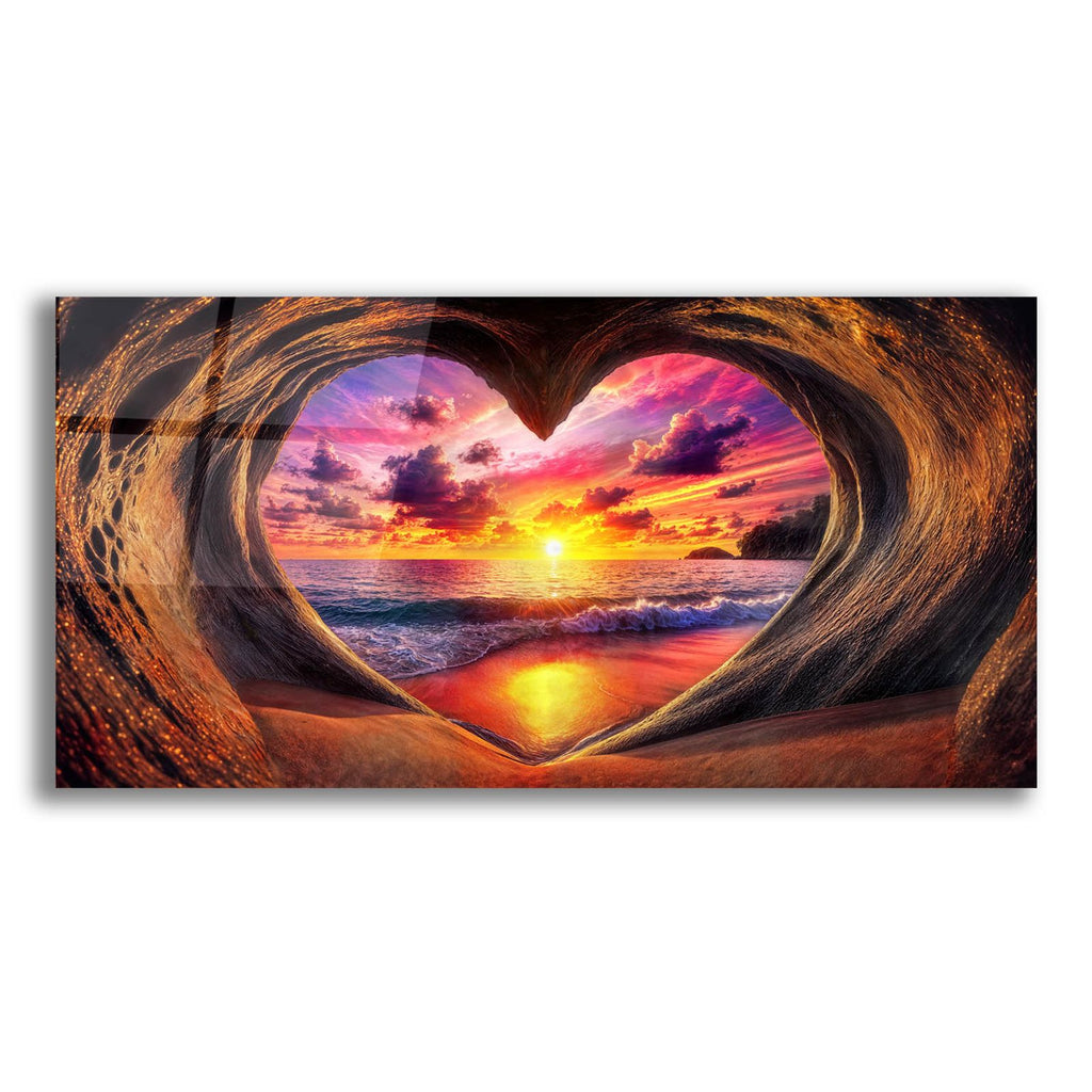 Beach Love by Rey Klimt acrylic glass wall art