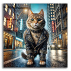 Cat - King Of The Streets by Rey Klimt acrylic glass wall art