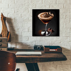 Chocolate Martini - Rich And Creamy by Rey Klimt - 12x12 acrylic wall art in a room