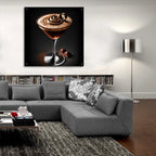 Chocolate Martini - Rich And Creamy by Rey Klimt - 36x36 acrylic wall art in a room