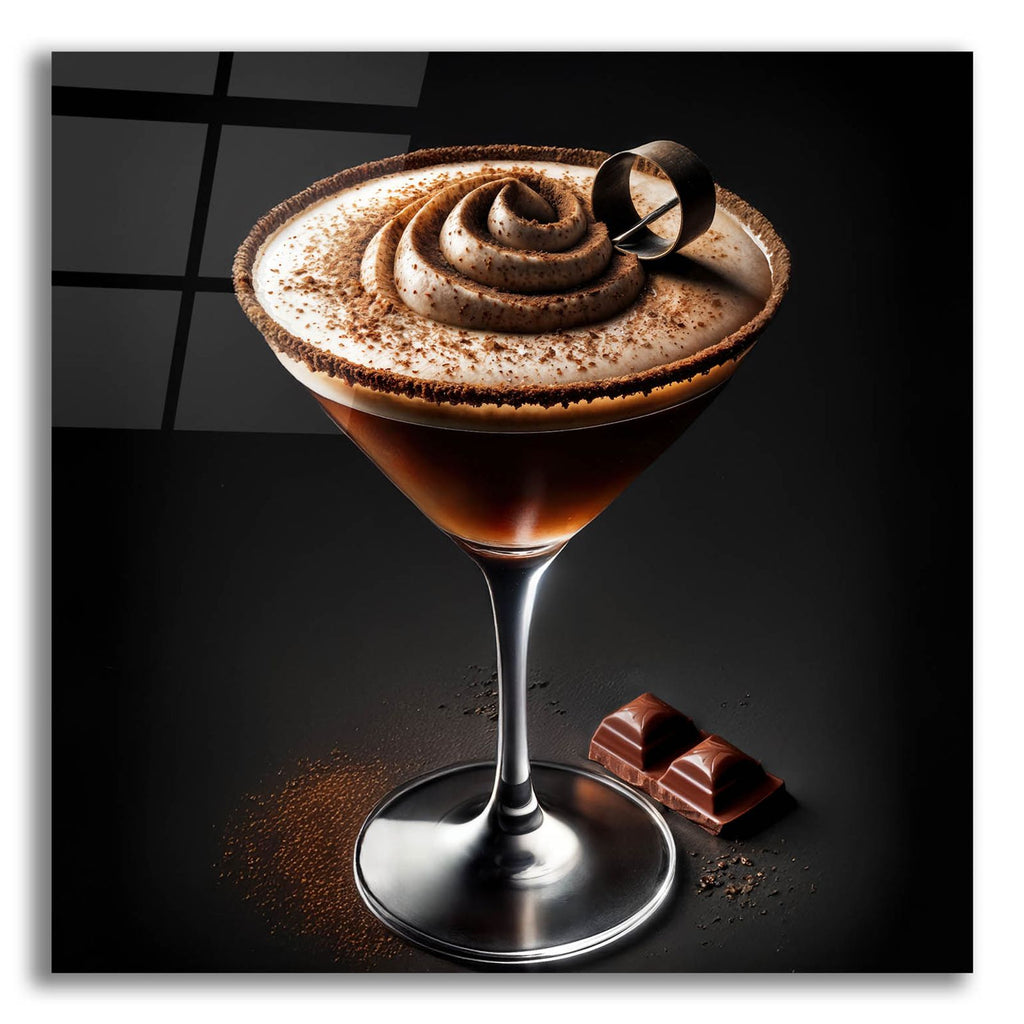 Chocolate Martini - Rich And Creamy by Rey Klimt acrylic glass wall art