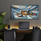 Christmas On The Farm by Rey Klimt - 48x24 acrylic wall art in a room