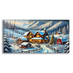 Christmas On The Farm by Rey Klimt acrylic glass wall art