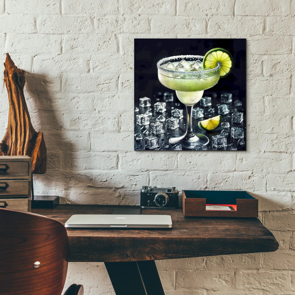 Classic Margarita Cocktail by Rey Klimt - 12x12 acrylic wall art in a room