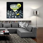 Classic Margarita Cocktail by Rey Klimt - 36x36 acrylic wall art in a room
