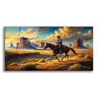 Cowboy In Monument Valley by Rey Klimt acrylic glass wall art