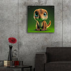 Cute Baby Dinosaur by Rey Klimt - 24x24 acrylic wall art in a room
