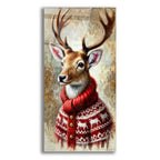Deer In Red Sweater by Rey Klimt acrylic glass wall art