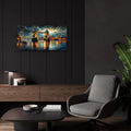 Dramatic London Night by Rey Klimt - 24x12 acrylic wall art in a room