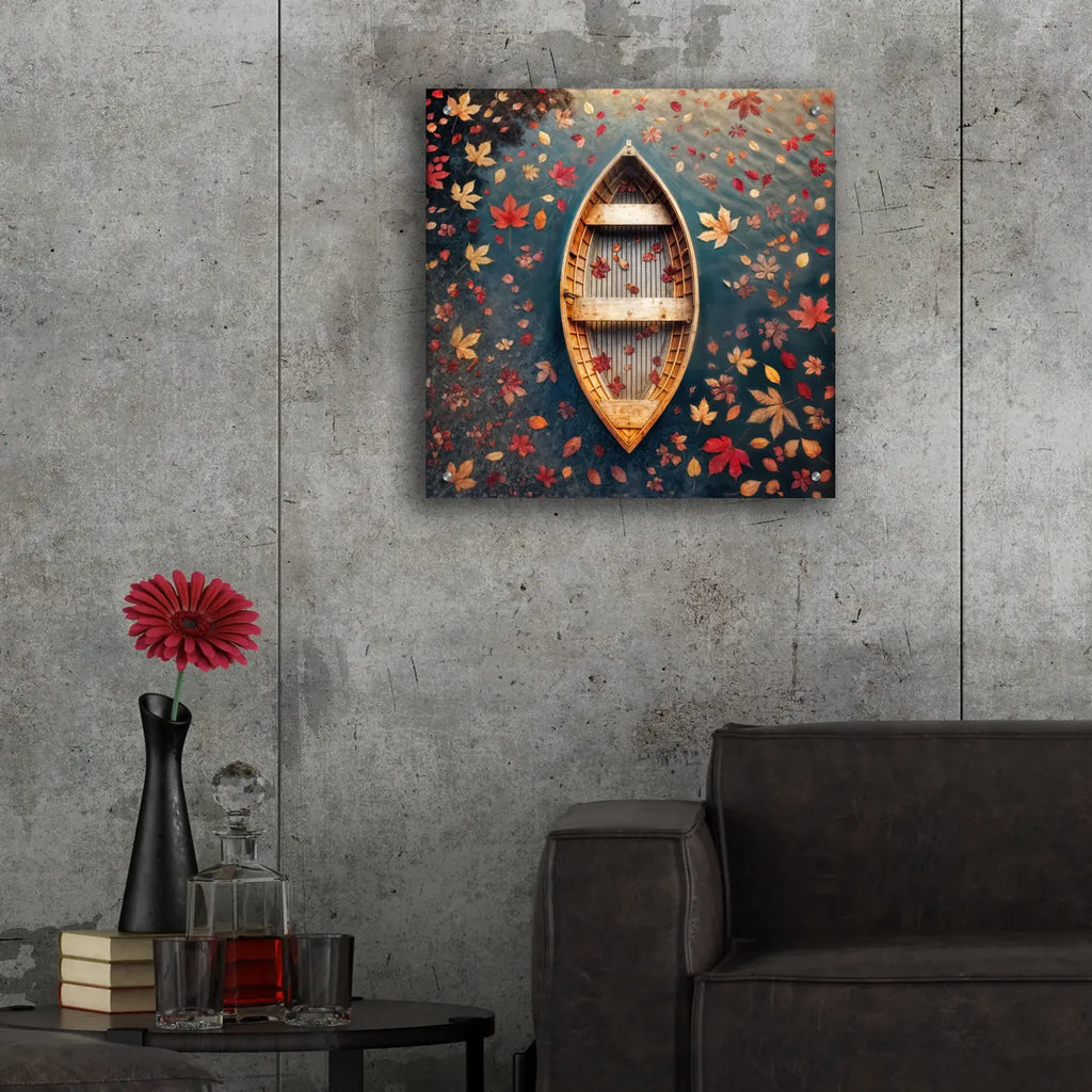 Free Floating by Rey Klimt - 24x24 acrylic wall art in a room