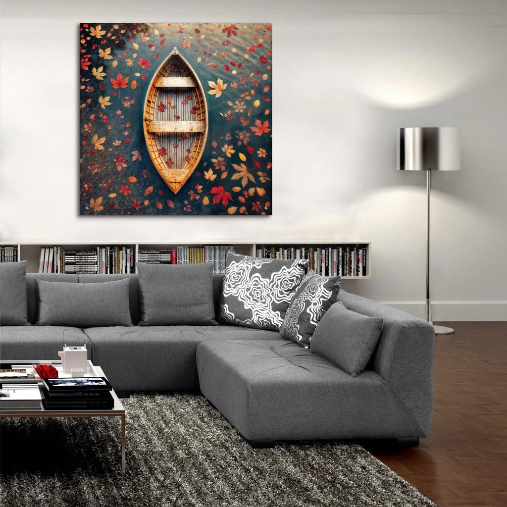 Free Floating by Rey Klimt - 36x36 acrylic wall art in a room