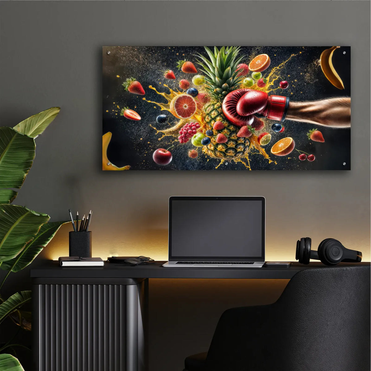 Fruit Punch by Rey Klimt - 48x24 acrylic wall art in a room