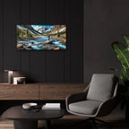 Gone Fishing by Rey Klimt - 24x12 acrylic wall art in a room