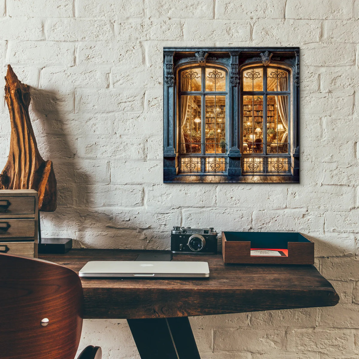 Home Sweet Home by Rey Klimt - 12x12 acrylic wall art in a room