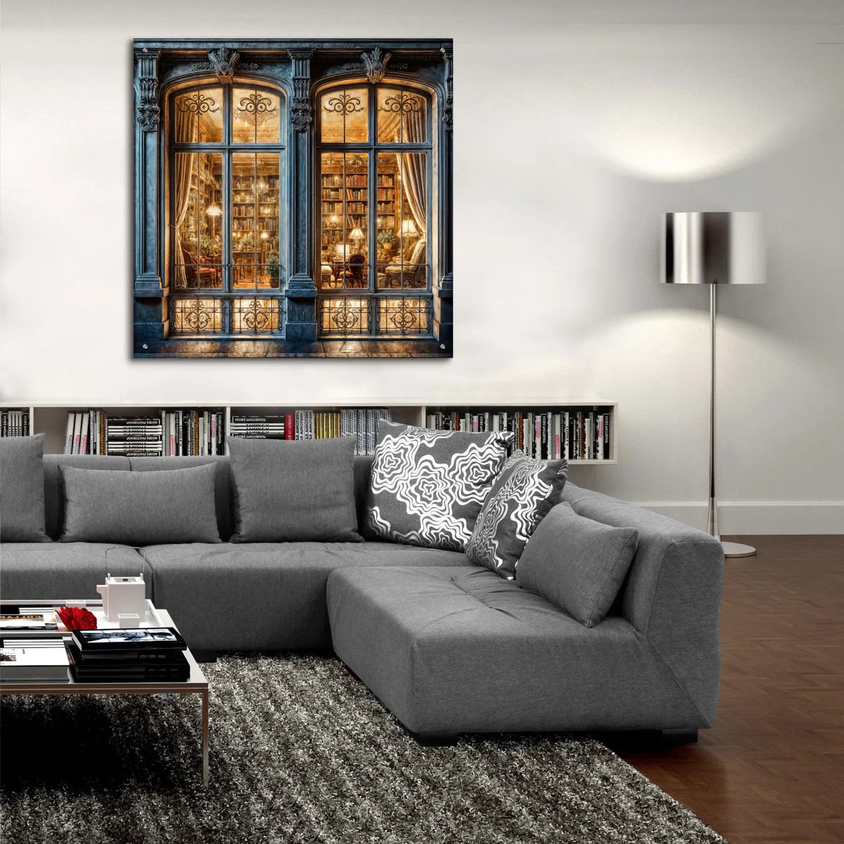 Home Sweet Home by Rey Klimt - 36x36 acrylic wall art in a room