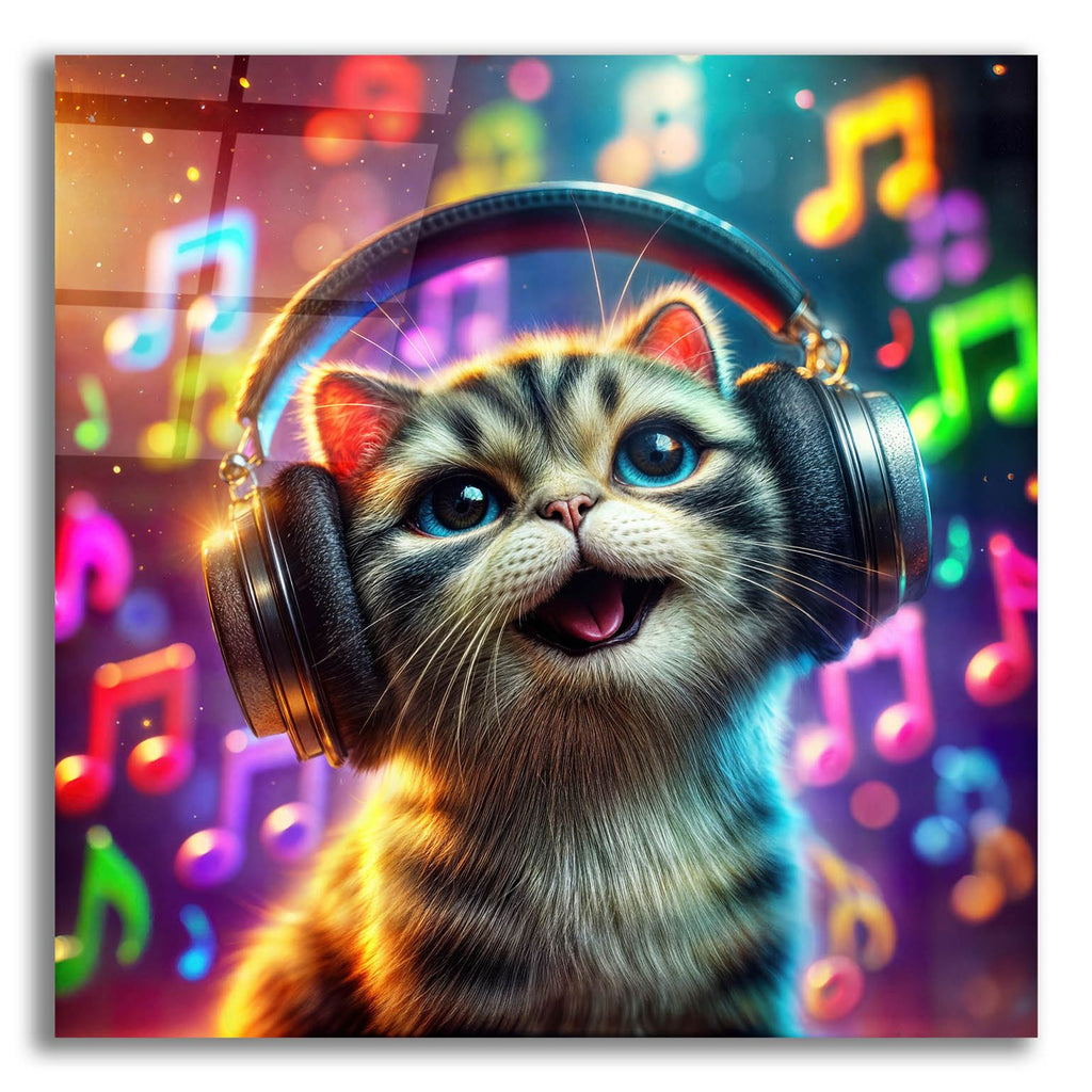 I Love Music by Rey Klimt acrylic glass wall art