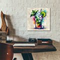 Mojito Cocktail Watercolor by Rey Klimt - 12x12 acrylic wall art in a room