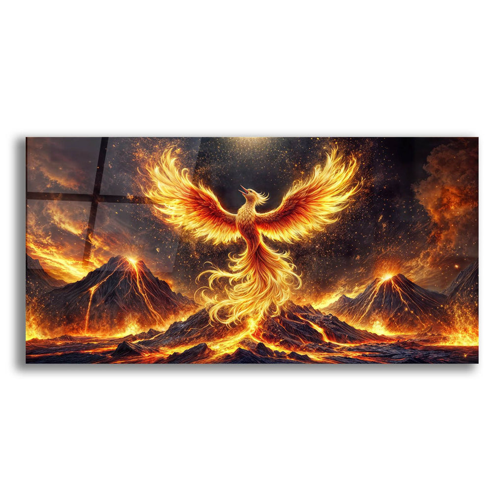 Phoenix Rising by Rey Klimt acrylic glass wall art