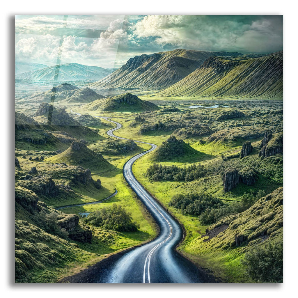 Road Is Calling by Rey Klimt acrylic glass wall art