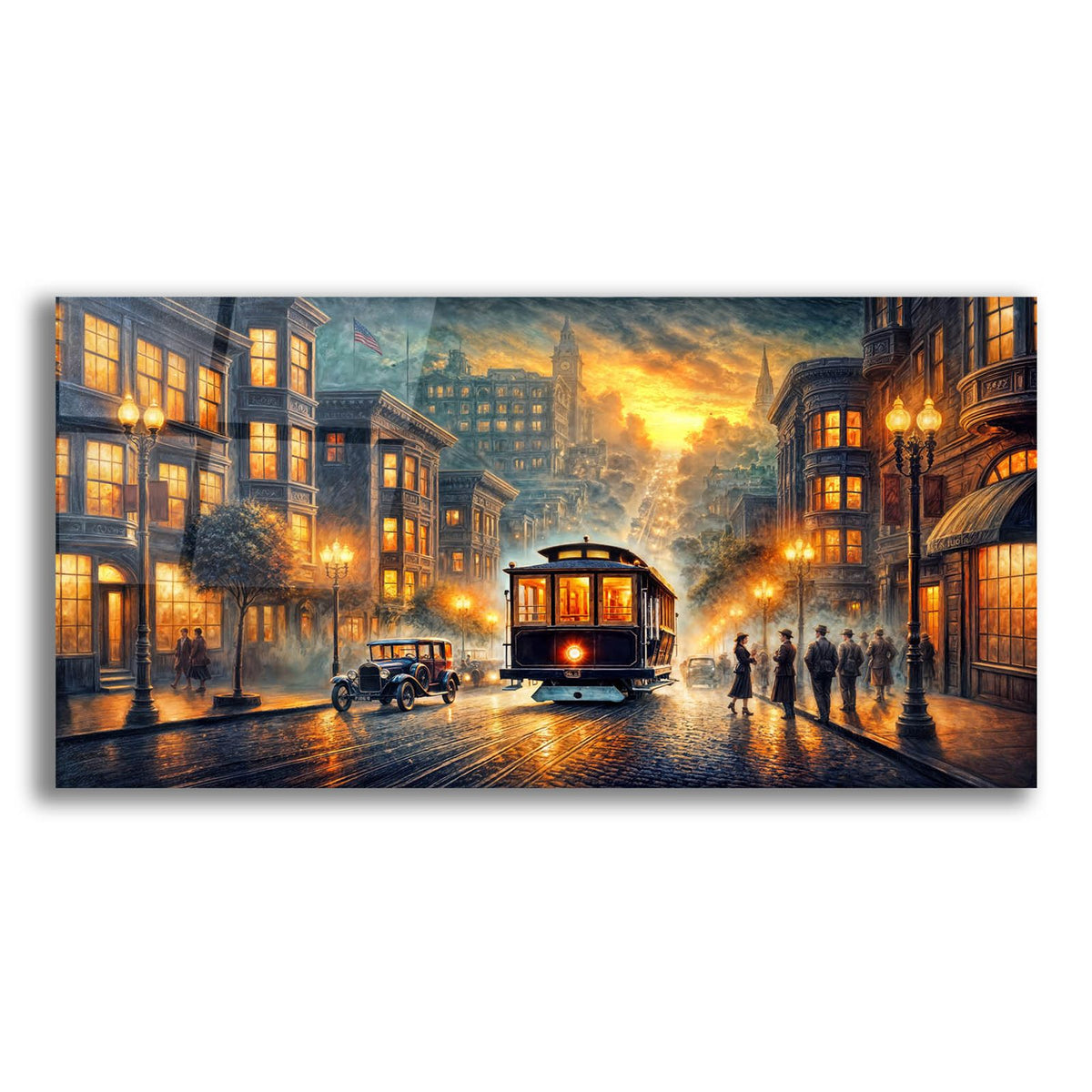 San Francisco 1920s by Rey Klimt acrylic glass wall art