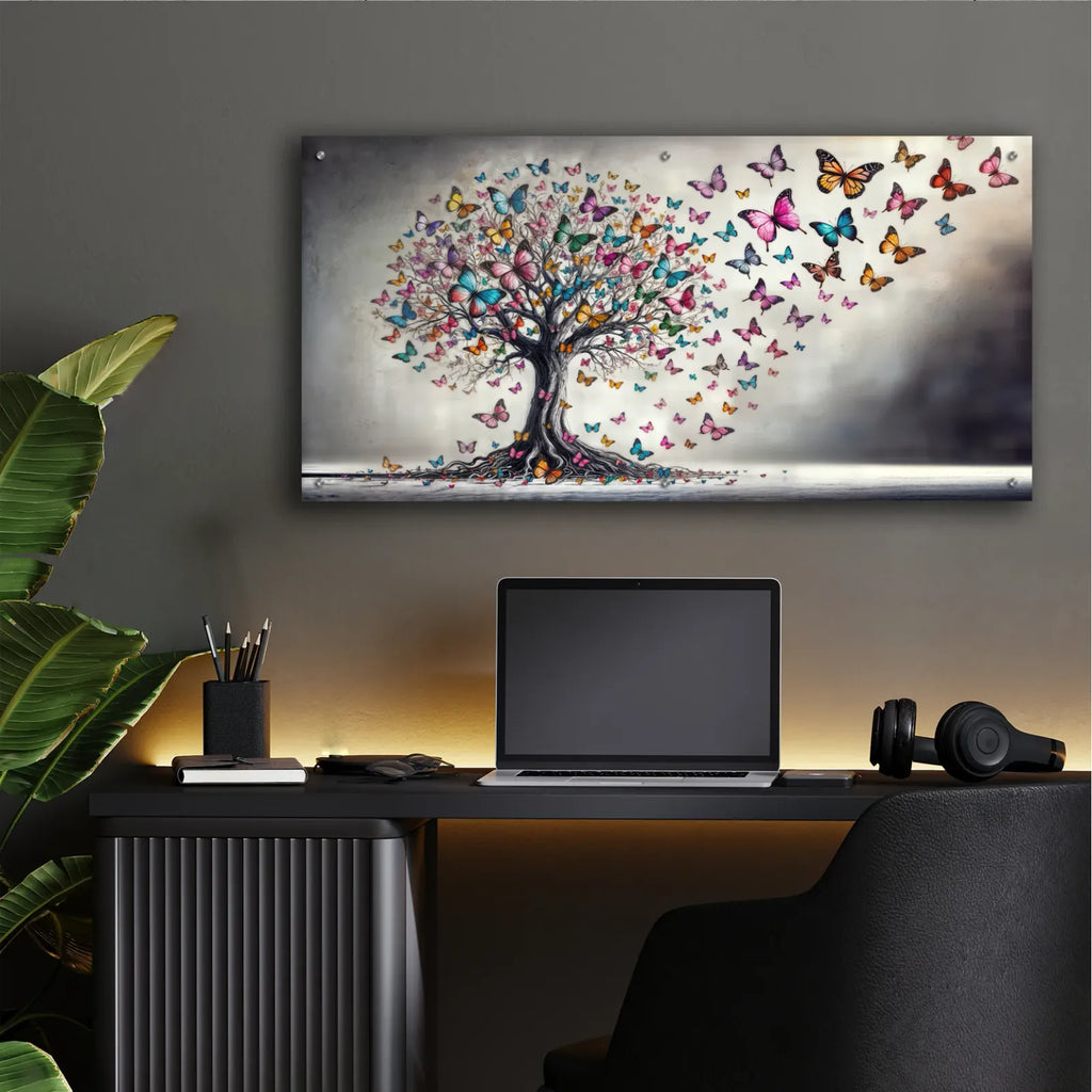 Tree Of Flight by Rey Klimt - 48x24 acrylic wall art in a room