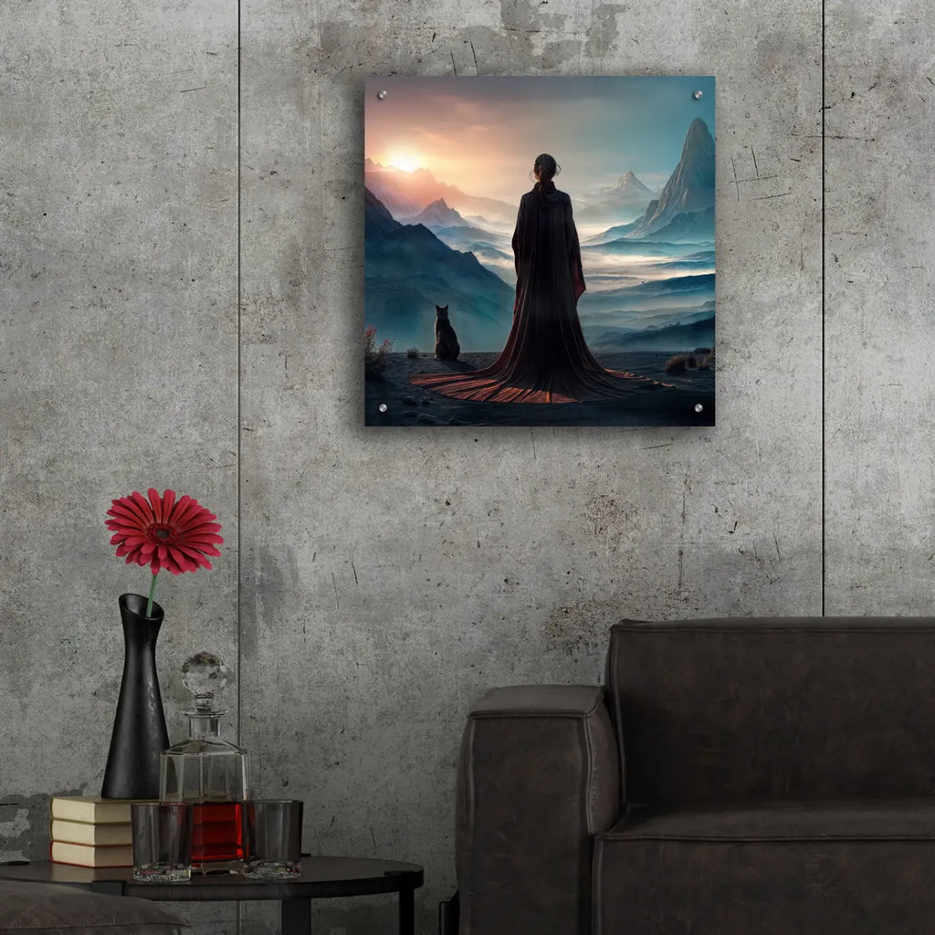 Whispers Of Sunrise by Rey Klimt - 24x24 acrylic wall art in a room