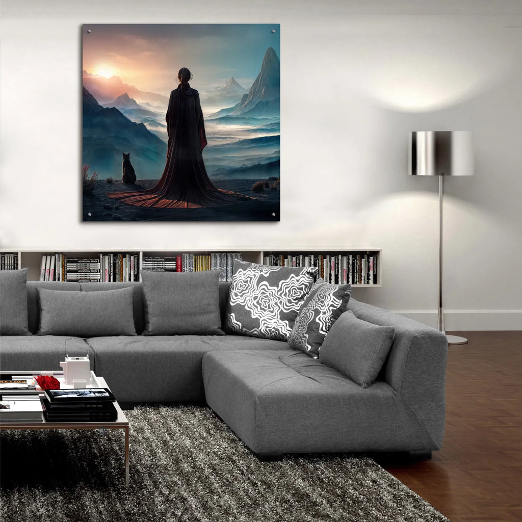 Whispers Of Sunrise by Rey Klimt - 36x36 acrylic wall art in a room