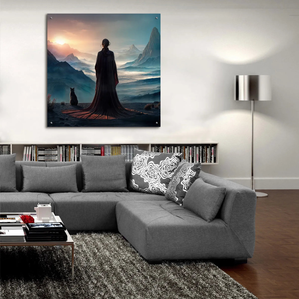 Whispers Of Sunrise by Rey Klimt - 36x36 acrylic wall art in a room