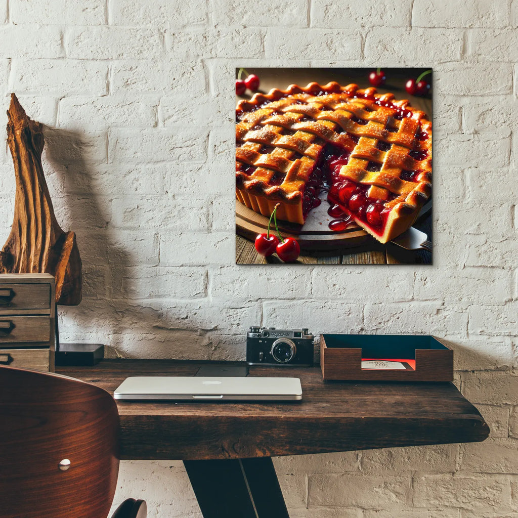 Pie by Rey Klimt - 12x12 acrylic wall art in a room
