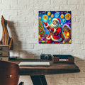 Crypto Christmas by Rey Klimt - 12x12 acrylic wall art in a room