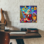 Crypto Christmas by Rey Klimt - 12x12 acrylic wall art in a room