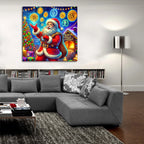 Crypto Christmas by Rey Klimt - 36x36 acrylic wall art in a room
