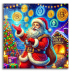 Crypto Christmas by Rey Klimt acrylic glass wall art