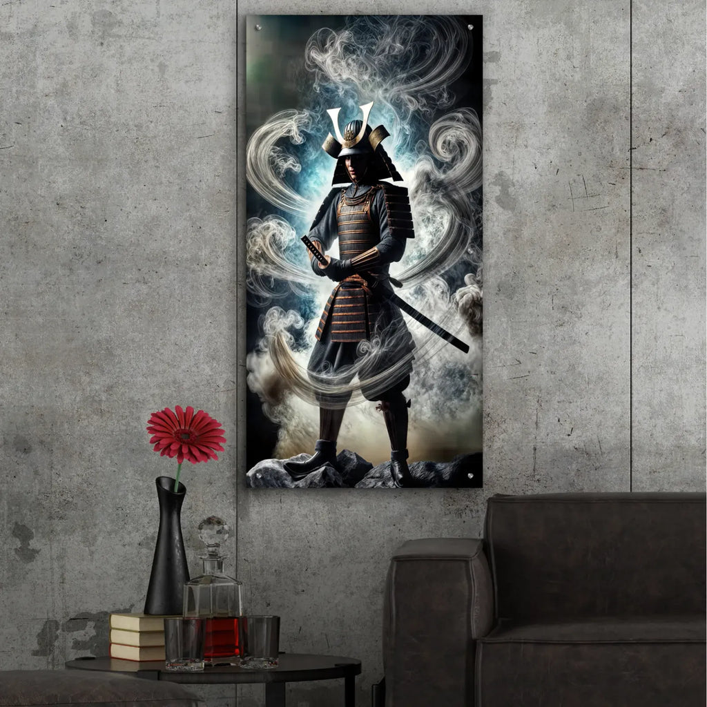 Samurai by Rey Klimt - 24x48 acrylic wall art in a room
