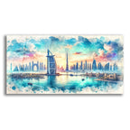 Dubai Watercolor by Rey Klimt acrylic glass wall art