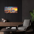Golden Gate Bridge by Rey Klimt - 24x12 acrylic wall art in a room