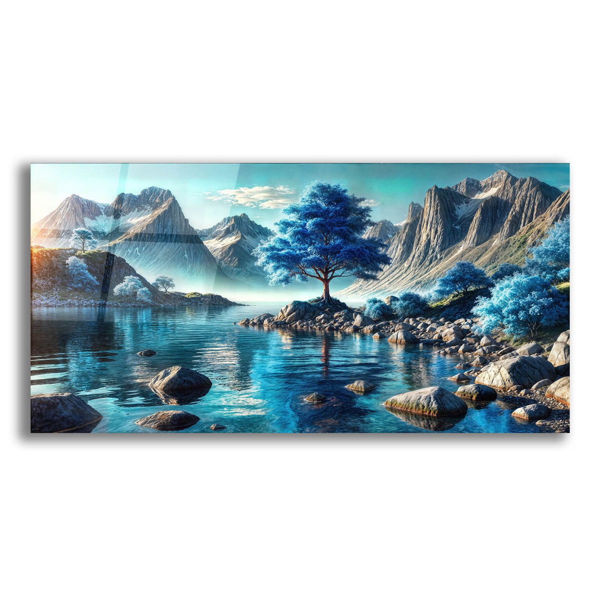 Place Blue by Rey Klimt acrylic glass wall art