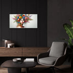 Blossoming Face by Rey Klimt - 24x12 acrylic wall art in a room