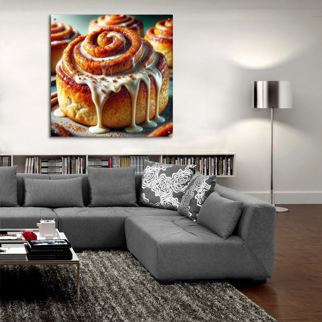 Cinnamon Bun by Rey Klimt - 36x36 acrylic wall art in a room