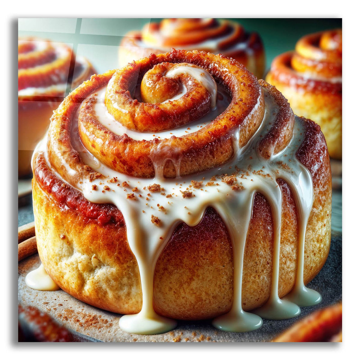 Cinnamon Bun by Rey Klimt acrylic glass wall art