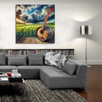 Country Music by Rey Klimt - 36x36 acrylic wall art in a room
