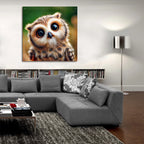 Cute Owl by Rey Klimt - 36x36 acrylic wall art in a room