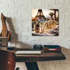 Dinner In Paris by Rey Klimt - 12x12 acrylic wall art in a room