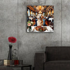 Dog Food Fancy by Rey Klimt - 24x24 acrylic wall art in a room