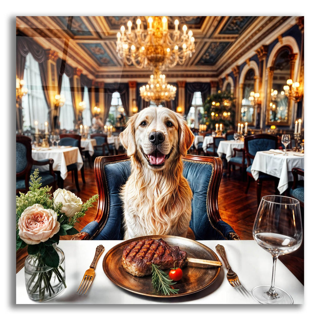 Dog Food Fancy by Rey Klimt acrylic glass wall art